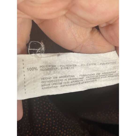 Zara Basic Womens XL Polka Dot Black & Red 3/4 Sleeve Blouse - Picture 7 of 7